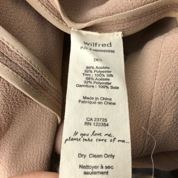 Wilfred Chevalier Blazer 6 Crepe EUC Tan Beige - Picture 3 of 9